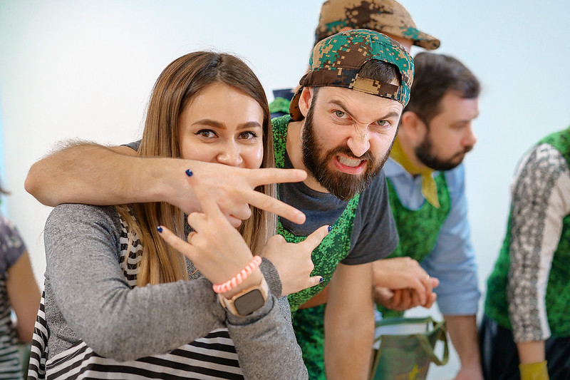 Корпоратив на День строителя в Тюмени с уличными активностями