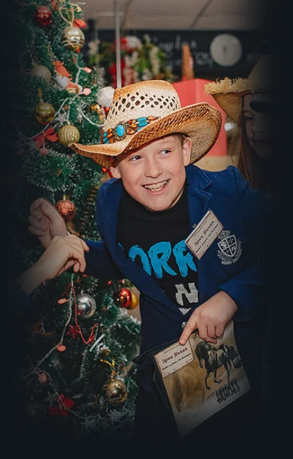 Новый год в школе в Тюмени.